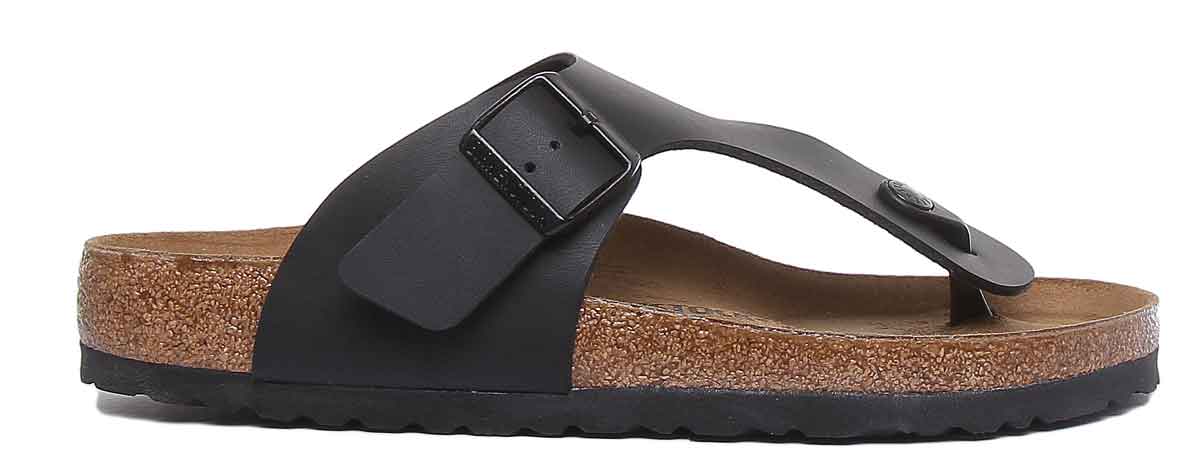 Birkenstock Ramses Men’s Black Birko-Flor Toe-Post Sandals