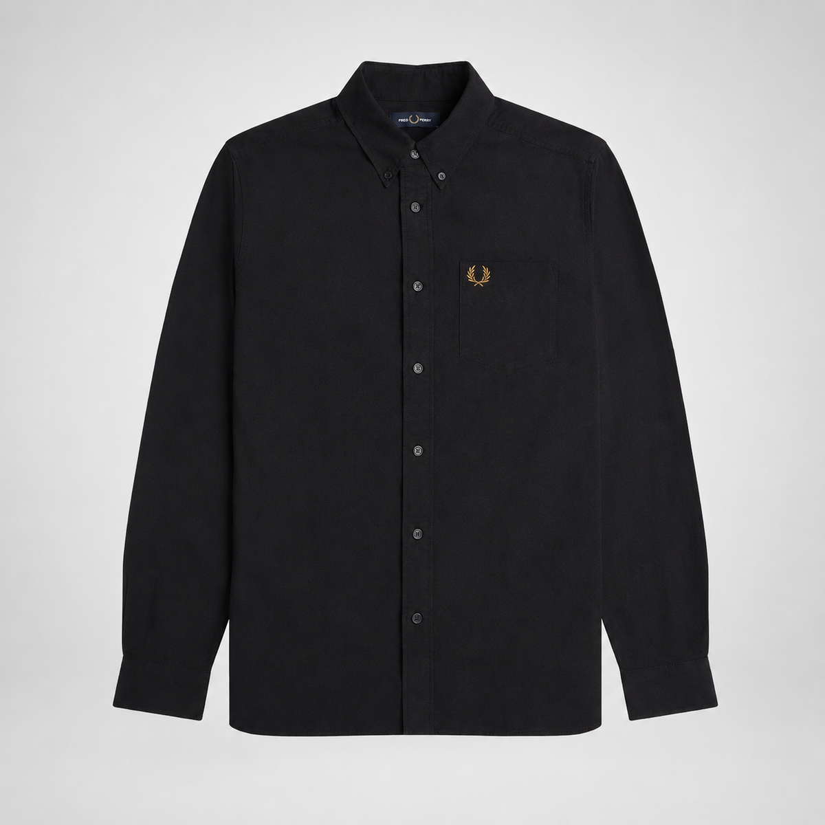 Fred Perry Men's Long Sleeve Button-Down Shirt – Premium Cotton Smart Casual Shirt