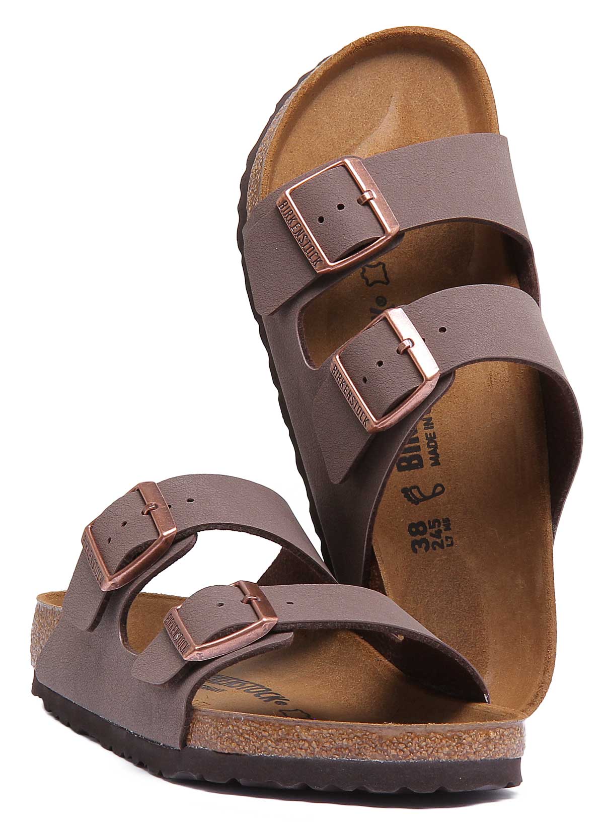 Birkenstock Arizona Mocha Birkibuc Unisex Sandals – Regular Fit