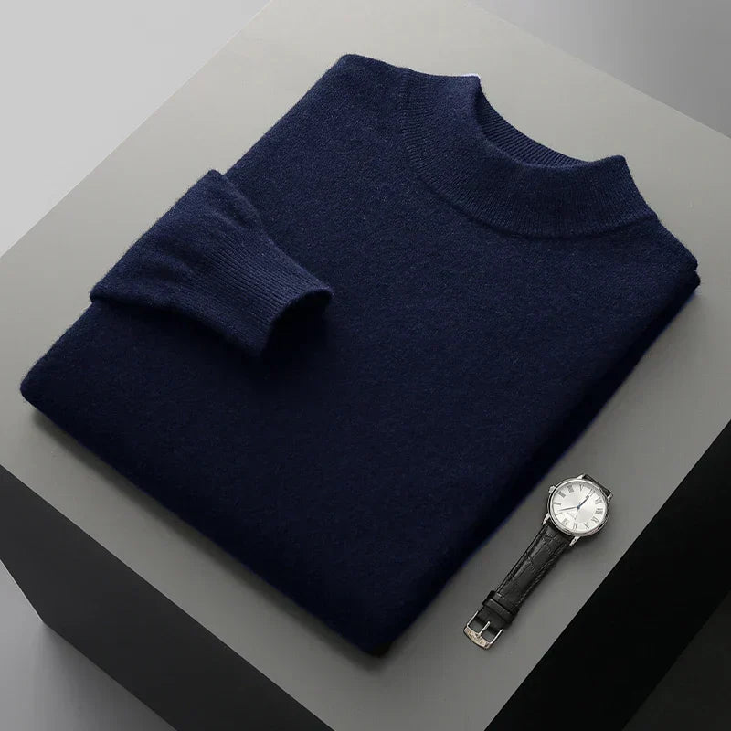 Harlon | Men’s Wool-Blend Mock Neck Pullover